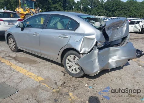 2012 Honda Civic Lx из США, поврежденный, VIN JHMFB2F52CS000625